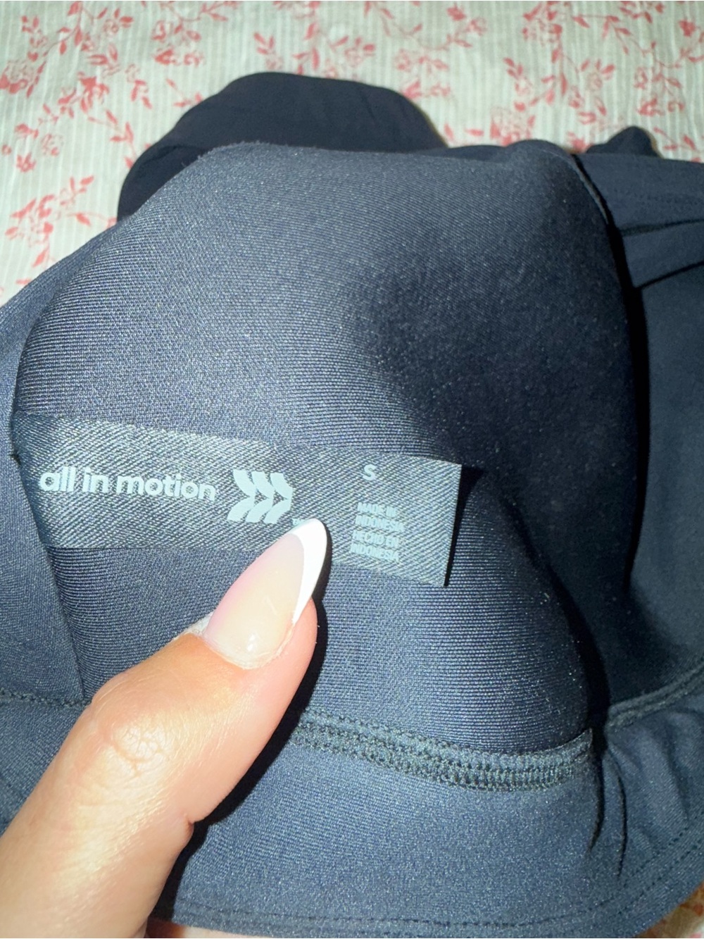 all in motion Black Sports Bralette with White Piping - Picture 4 of 4